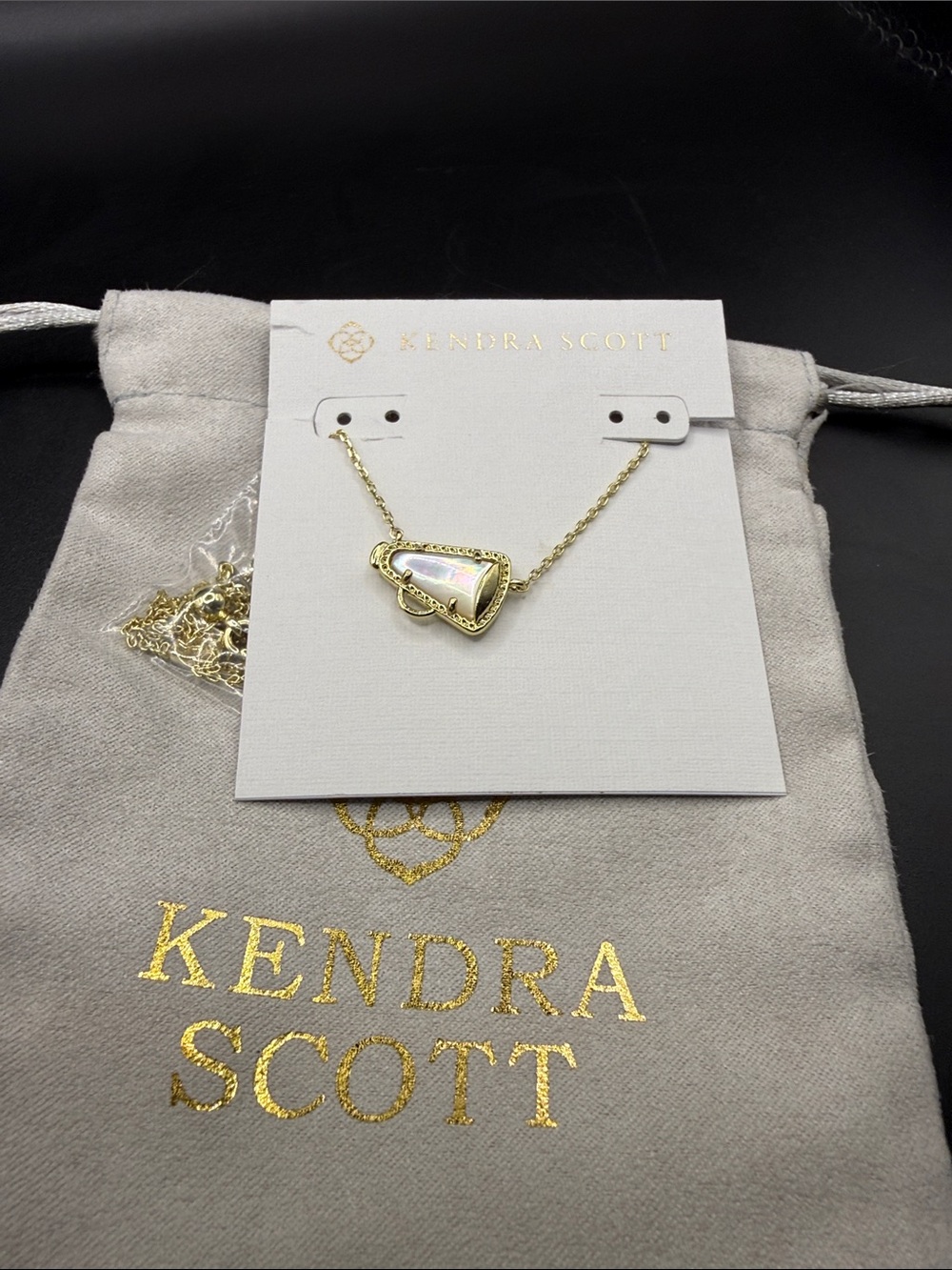 Kendra Scott Gold Cheer Pendant Necklace -